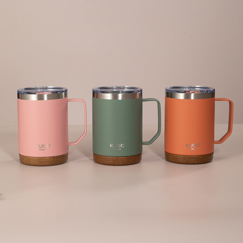 Caneca de Café Kubb 530ml Rosa