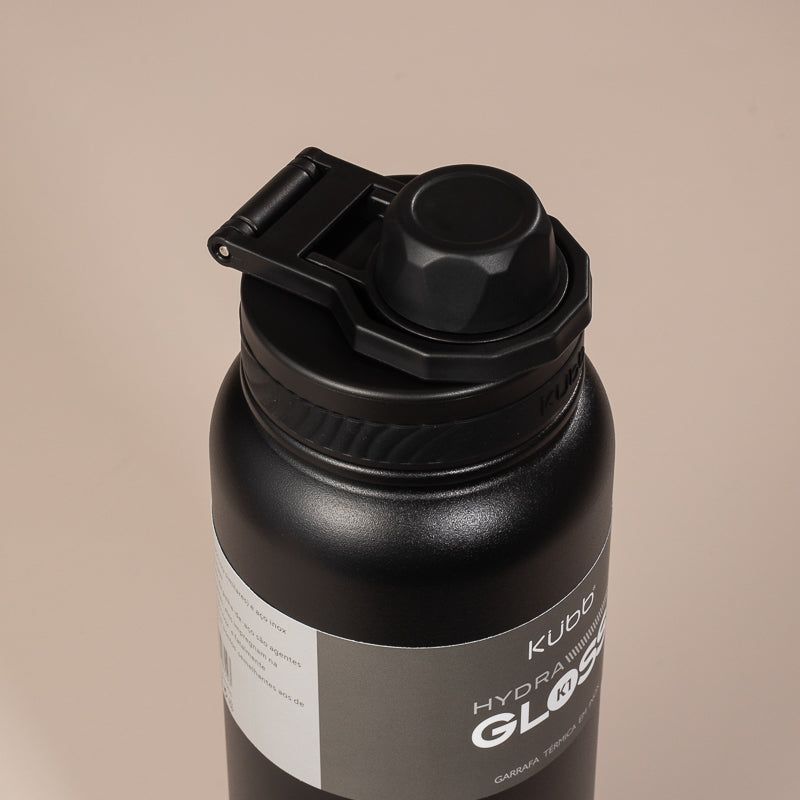 Garrafa Térmica Hydra Gloss K1 Cinza Escuro - 1050ml