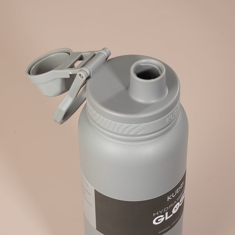 Garrafa Térmica Hydra Gloss K1 Cinza Escuro - 1050ml