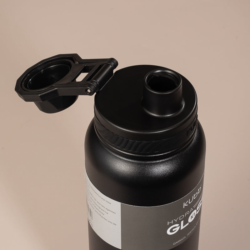 Garrafa Térmica Hydra Gloss K1 Cinza Escuro - 1050ml
