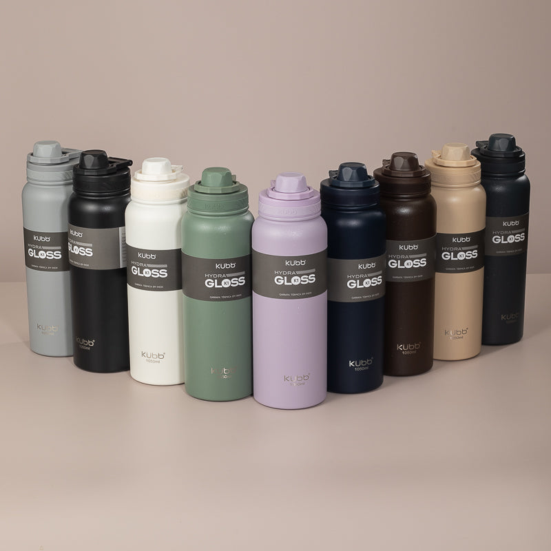 Garrafa Térmica Hydra Gloss K1 Cinza Escuro - 1050ml
