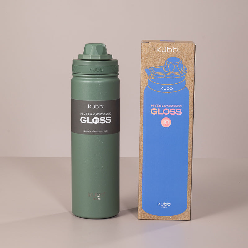 Garrafa Térmica Hydra Gloss K1 Preto - 750ml