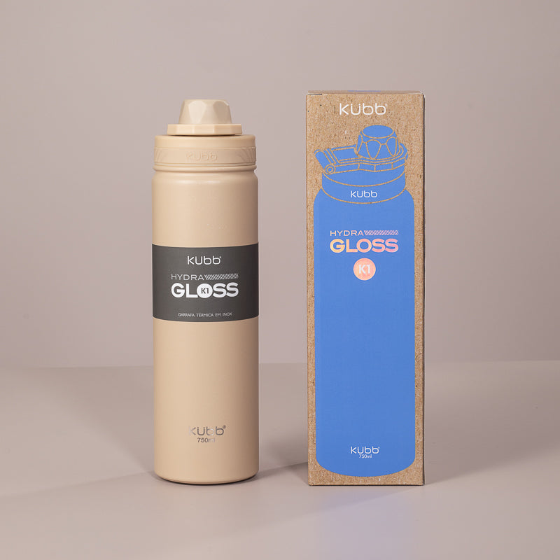 Garrafa Térmica Hydra Gloss K1 Preto - 750ml