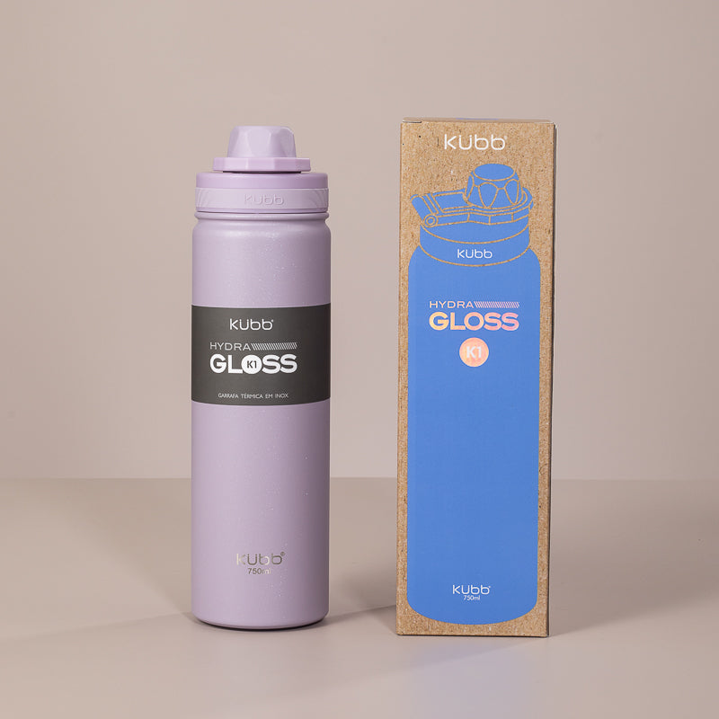 Garrafa Térmica Hydra Gloss K1 Preto - 750ml