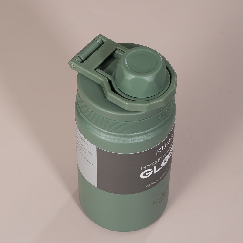 Garrafa Térmica Hydra Gloss K1 Cinza Escuro - 420ml