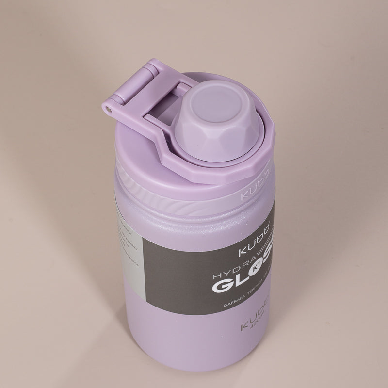 Garrafa Térmica Hydra Gloss K1 Cinza Escuro - 420ml