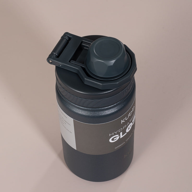 Garrafa Térmica Hydra Gloss K1 Cinza Escuro - 420ml