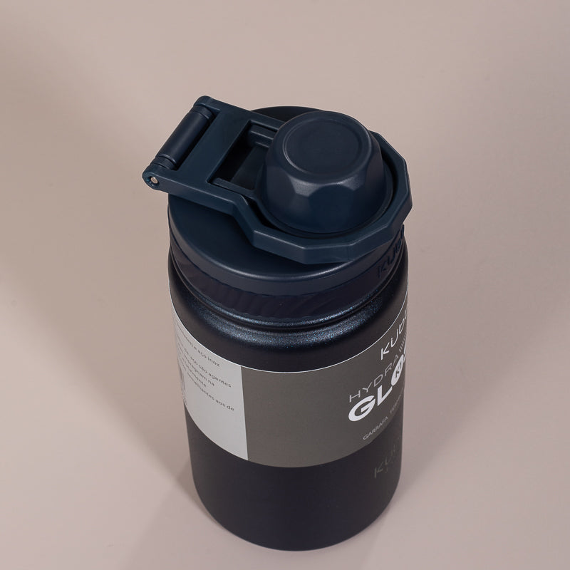 Garrafa Térmica Hydra Gloss K1 Cinza Escuro - 420ml