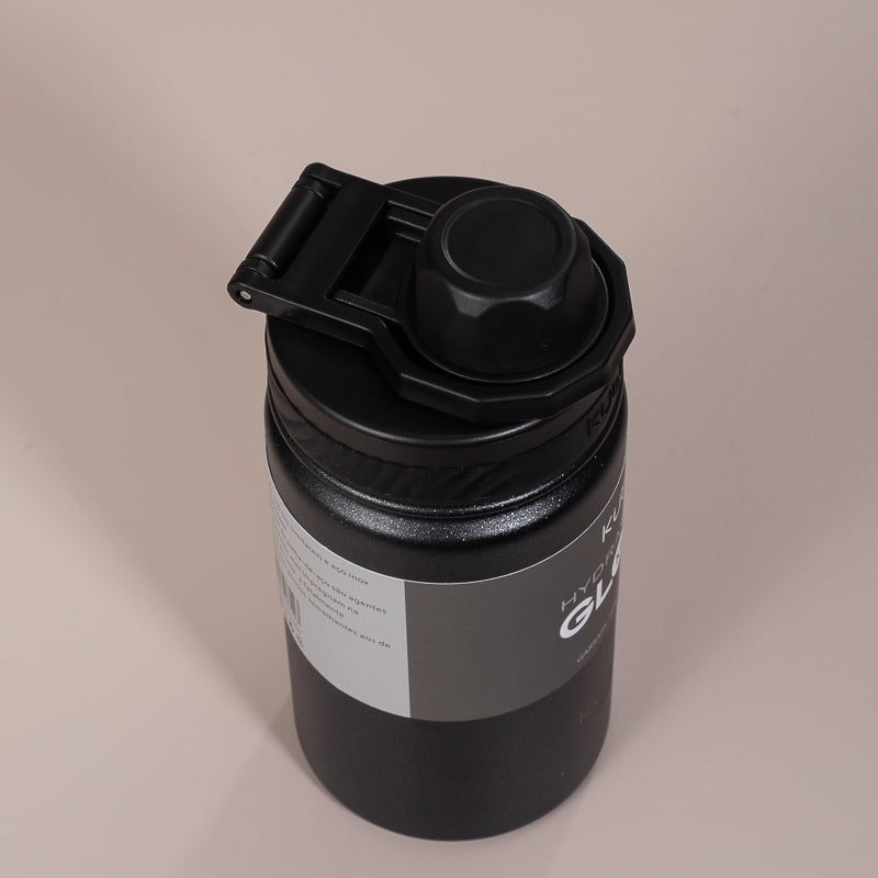 Garrafa Térmica Hydra Gloss K1 Cinza Escuro - 420ml