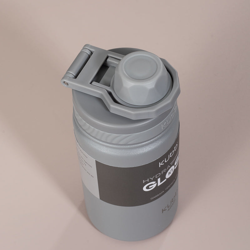 Garrafa Térmica Hydra Gloss K1 Cinza Escuro - 420ml