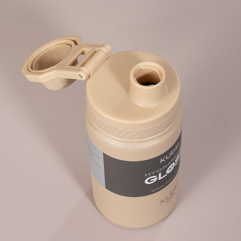 Garrafa Térmica Hydra Gloss K1 Cinza Escuro - 420ml