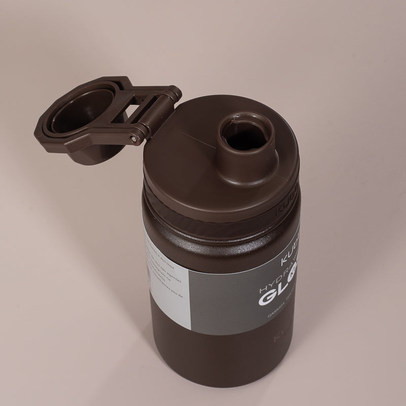 Garrafa Térmica Hydra Gloss K1 Cinza Escuro - 420ml