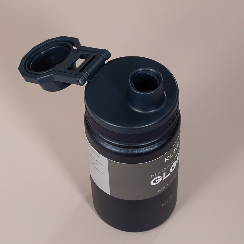 Garrafa Térmica Hydra Gloss K1 Cinza Escuro - 420ml