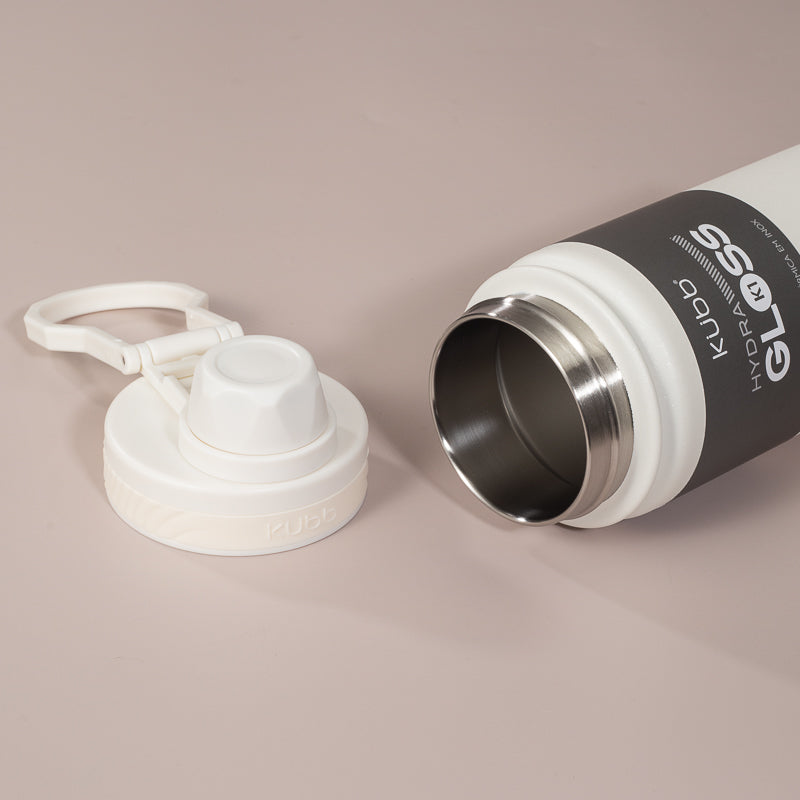 Garrafa Térmica Hydra Gloss K1 Cinza Escuro - 420ml