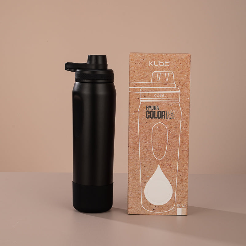 Garrafa Térmica Hydra Color K2 Preto - 650ml