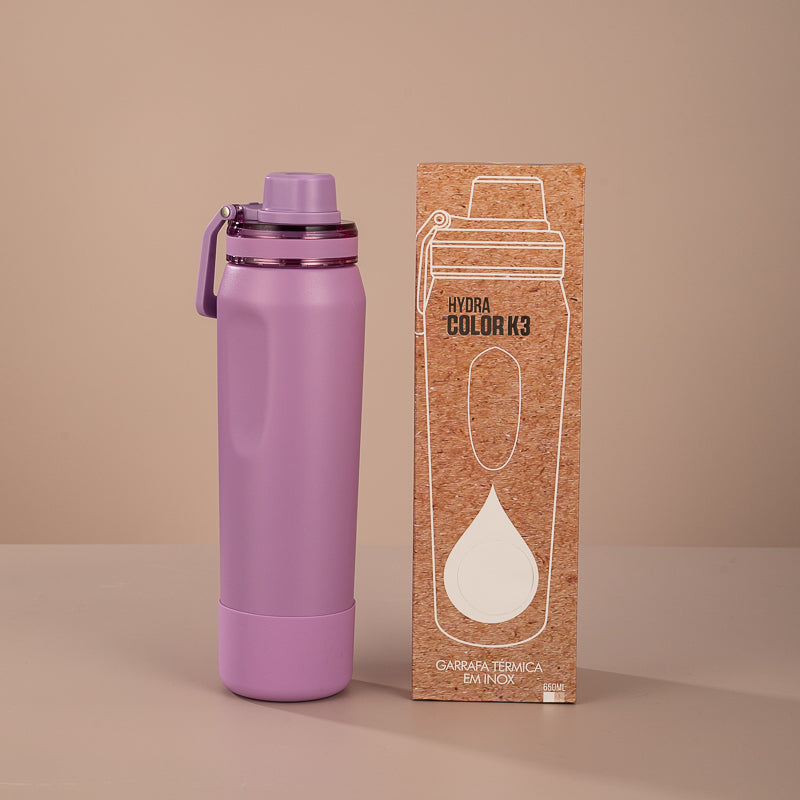 Garrafa Térmica Hydra Color K3 Rosê - 650ml