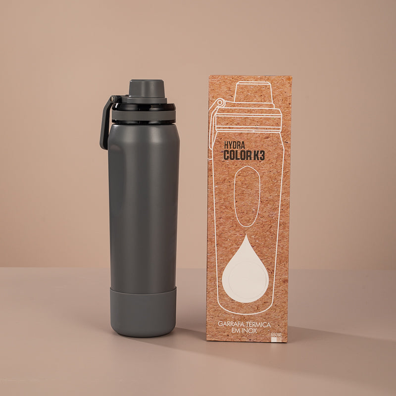 Garrafa Térmica Hydra Color K3 Rosê - 650ml