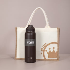 Garrafa Térmica Hydra Gloss K1 Preto - 1050ml