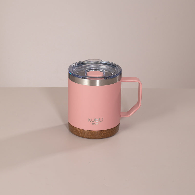 Caneca de Café Kubb 400ml Rosa