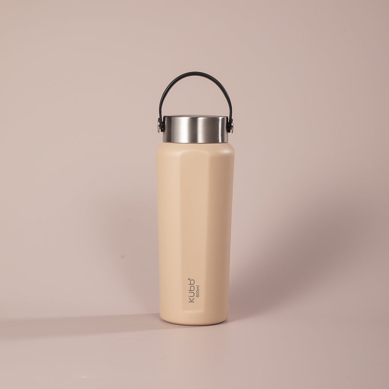 Garrafa de Água Térmico Bege Kubb 600ml