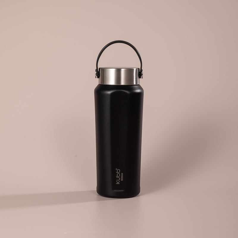 Garrafa de Água Térmico Preto Kubb 600ml