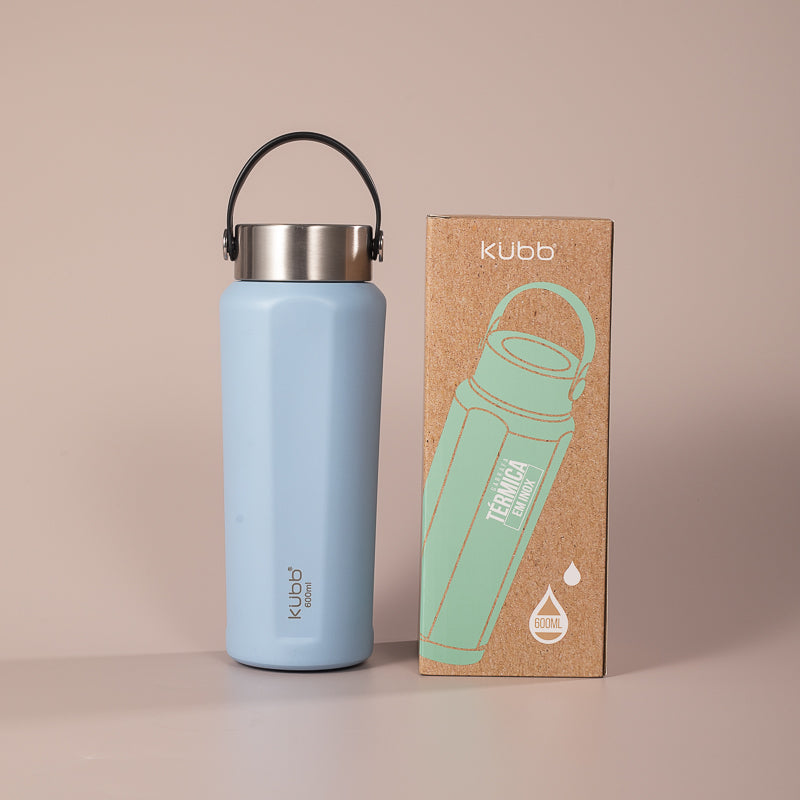 Garrafa de Água Térmico Azul Safira Kubb 600ml