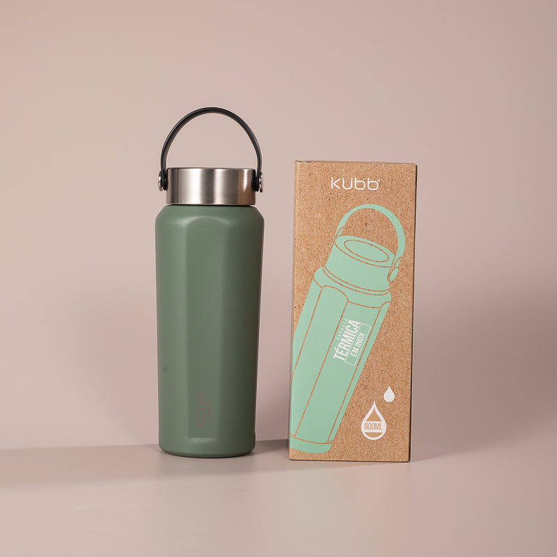 Garrafa de Água Térmico Azul Safira Kubb 600ml