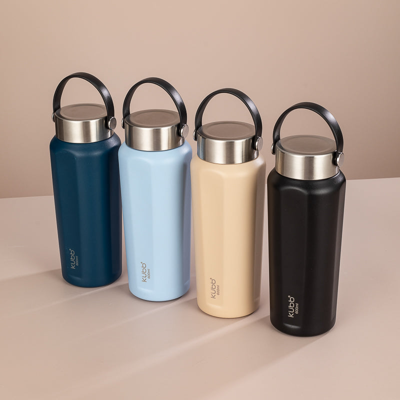 Garrafa de Água Térmico Bege Kubb 600ml