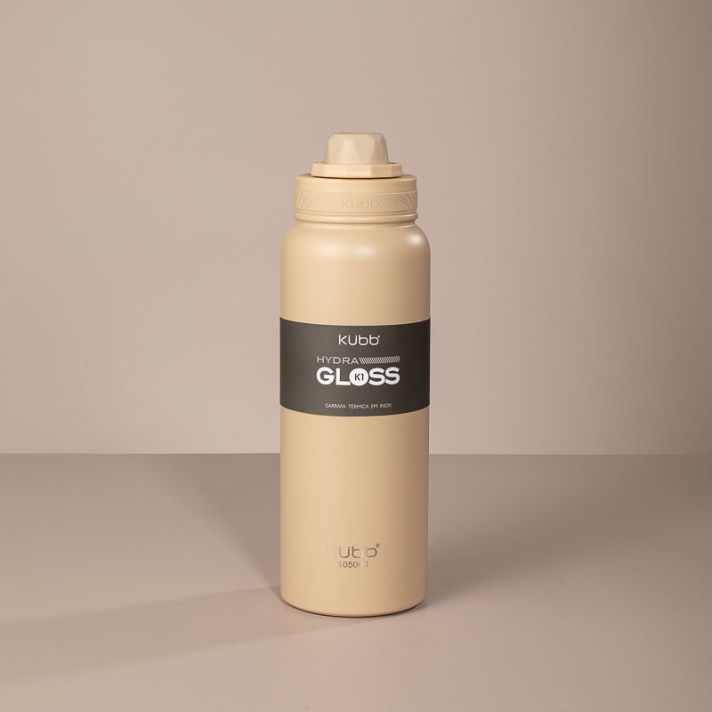 Garrafa Térmica Hydra Gloss K1 Bege - 1050ml