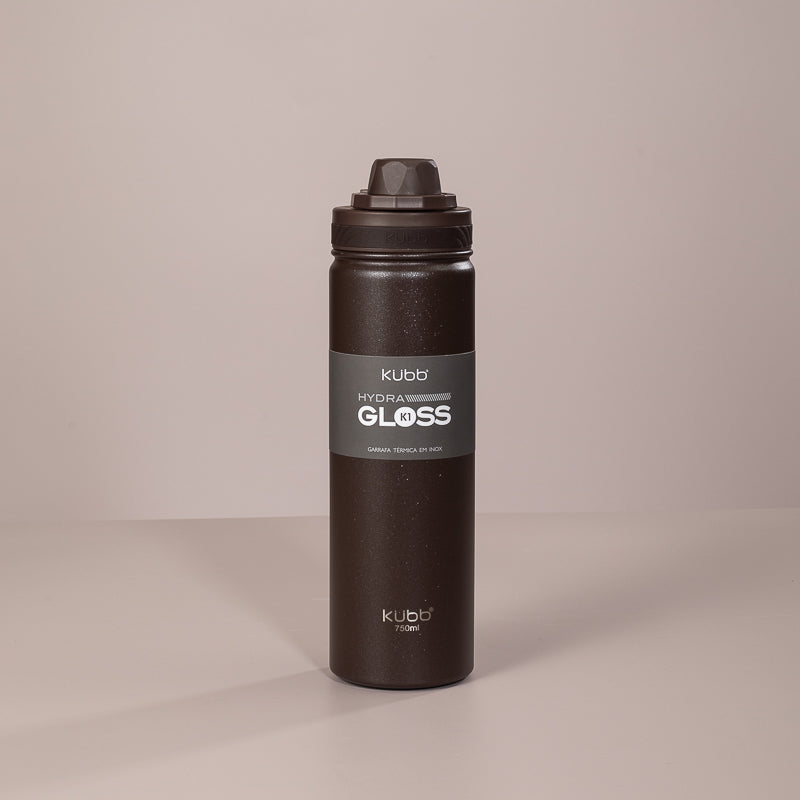 Garrafa Térmica Hydra Gloss K1 Marrom - 750ml