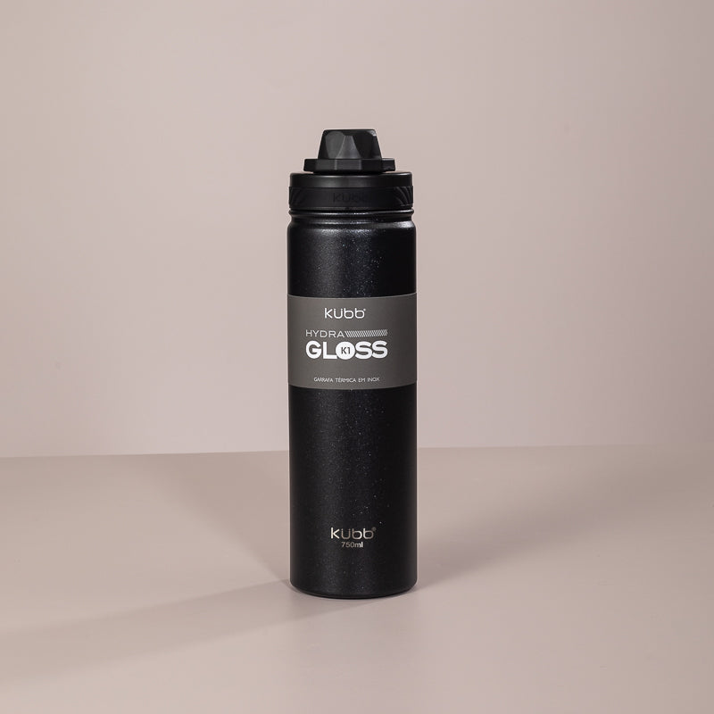 Garrafa Térmica Hydra Gloss K1 Preto - 750ml