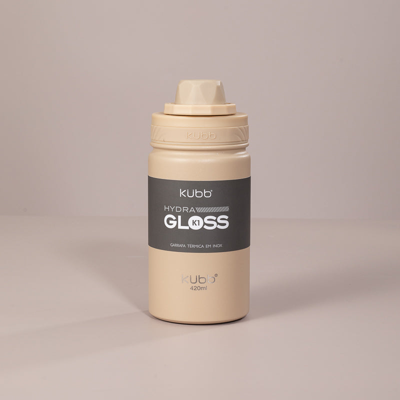 Garrafa Térmica Hydra Gloss K1 Bege - 420ml