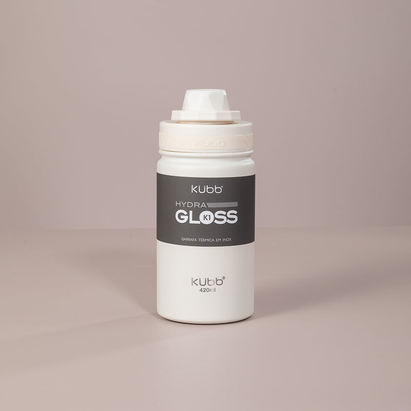 Garrafa Térmica Hydra Gloss K1 Branco - 420ml