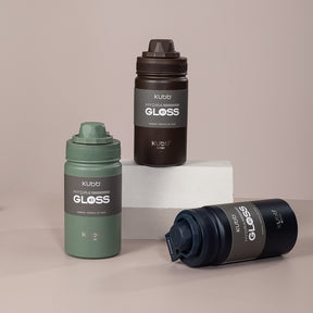 Garrafa Térmica Hydra Gloss K1 Cinza Escuro - 420ml